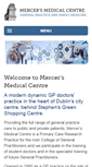 Mobile Screenshot of mercersmedicalcentre.com